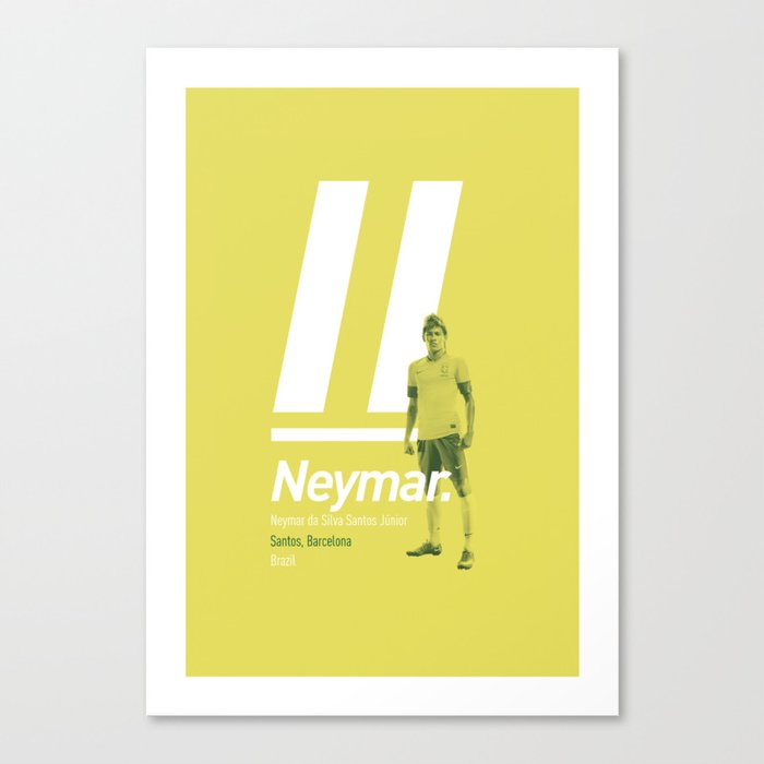 Neymar Brazil 10 Canvas Print