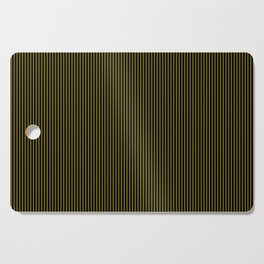 Yellow Vertical Lines On A Black Background, Line Pattern Cutting Board