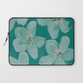 Flowers In The Emerald Pond | Floral Home Decor Design Laptop Sleeve