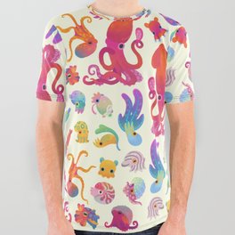 Cephalopod - pastel All Over Graphic Tee