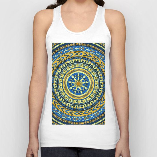 Tribal Aztec Round Unisex Tank Top