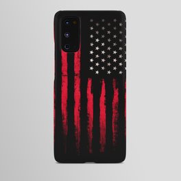 American flag Vintage Black Android Case