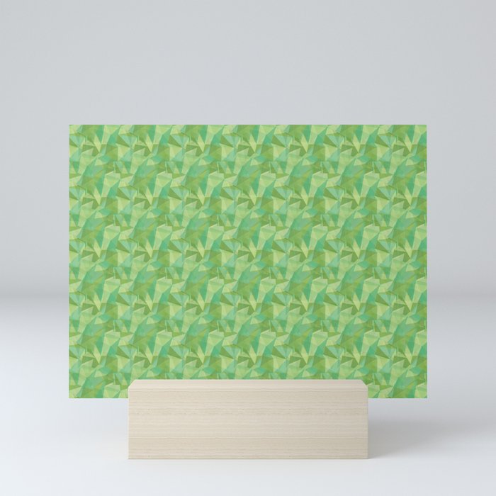 Abstract Polygon Summer Green Cubism Low Poly Triangle