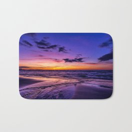 Sunset Beach Bath Mat | Landscape, Digital, Photo 