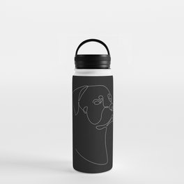 Black Rottweiler Water Bottle