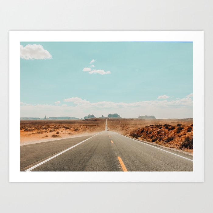 Road to Monument Valley, Navajo County, Arizona Art Print