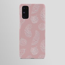 Paper cut pine and fir cones Android Case