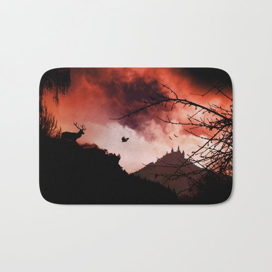 Dramatic cloudy scenery Bath Mat