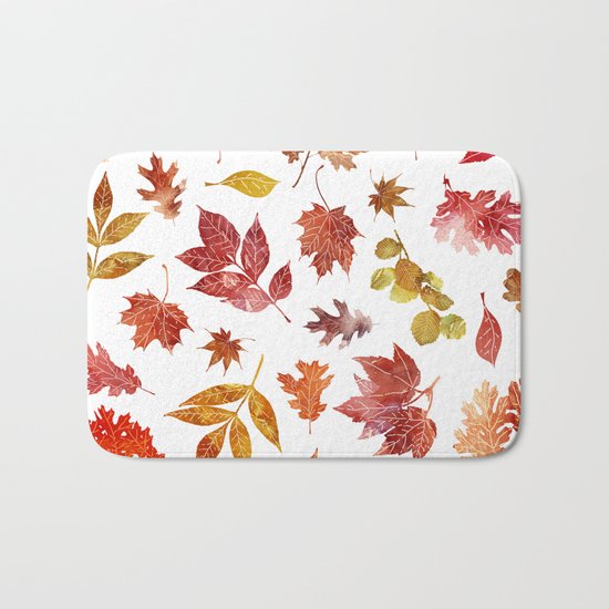 Hot Leaves Bath Mat