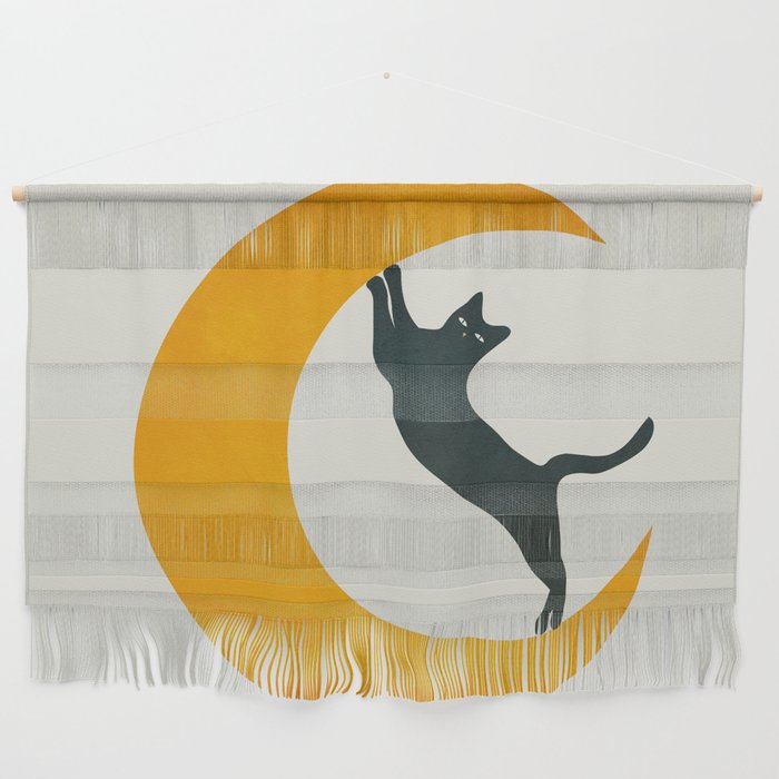 Moon and Cat Wall Hanging