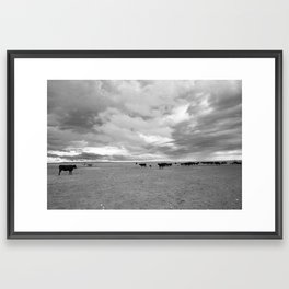 Approaching Storm x Marfa Texas Photography Framed Art Print