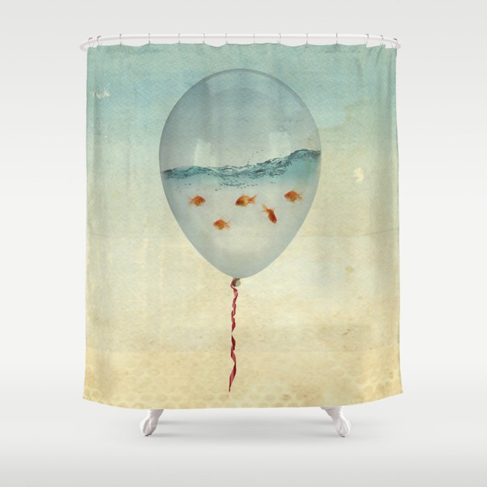Balloon Fish Shower Curtain