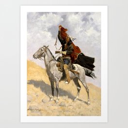 Frederic Remington Western Art “The Blanket Signal” Art Print