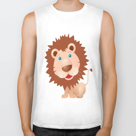 Cute Lion Biker Tank