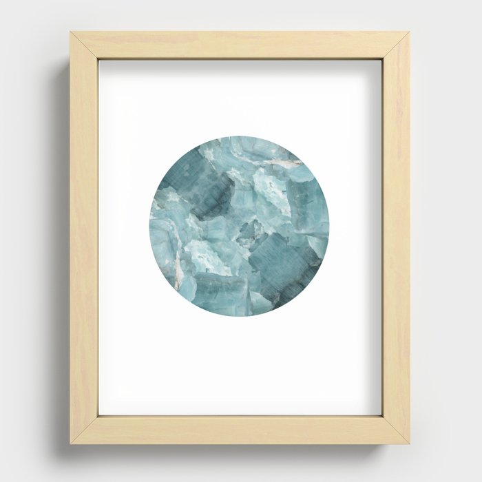 circle glace Recessed Framed Print