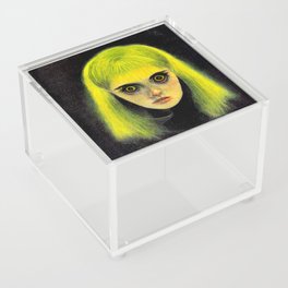 Neon yellow 1 Acrylic Box