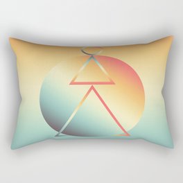 Geometric Shape Composition Rectangular Pillow