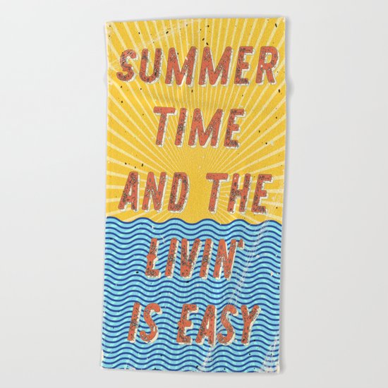 Summertime - A Hell Songbook Edition Beach Towel