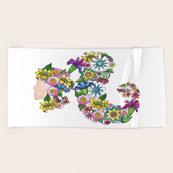 Blooming Beach Towel