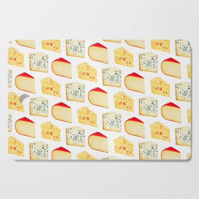 Cheese Pattern - White Cutting Board