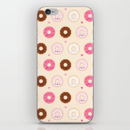 Cute Little Donuts on Cream iPhone Skin