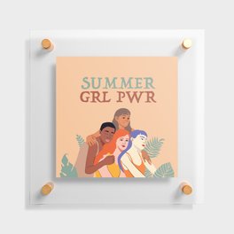 Summer Girl Power Floating Acrylic Print
