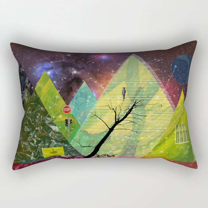 Wonder Wood Dream Forest Pyramids Rectangular Pillow