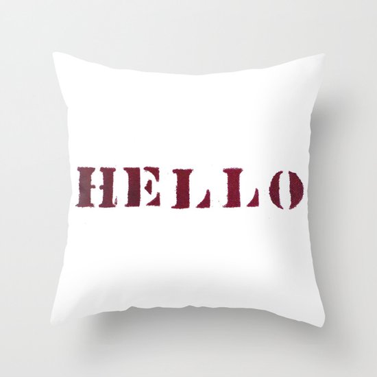 Hello You Throw Pillow