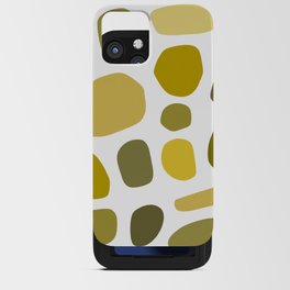Geometric minimal color stone composition 3 iPhone Card Case
