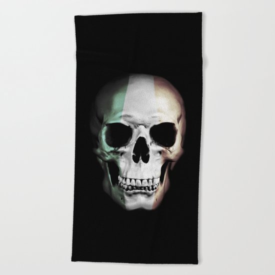 Irish Skull Beach Towel