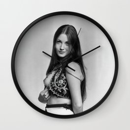 Jane Seymour Wall Clock | Actress, 70S, California, Black And White, 70Shollywood, Beautiful, Gorgeous, Hippie, Indie, Janeseymour 
