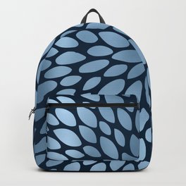 Floral Bloom in Blue Backpack