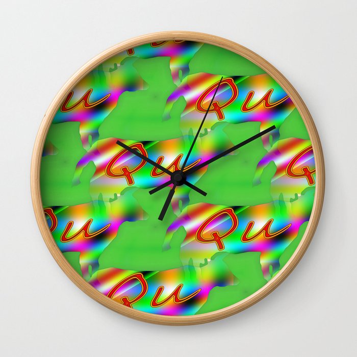 Qu - pattern 1 Wall Clock