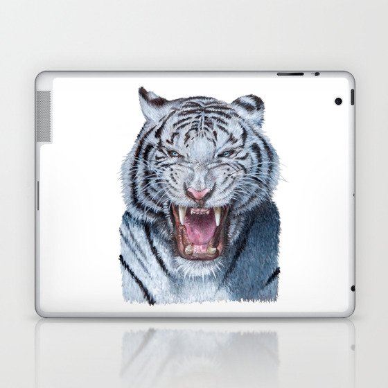 White tiger Laptop & iPad Skin