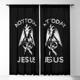 Not Today Jesus Blackout Curtain