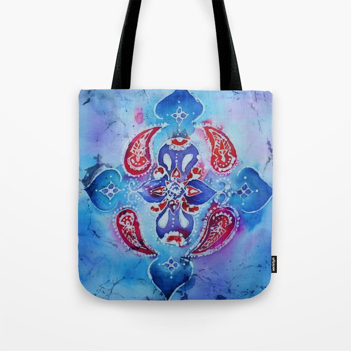 Indian Style Batik Pillow Case Design Tote Bag By Elizavanveen Indian Style Batik Pillow Case Design Tote Bag
