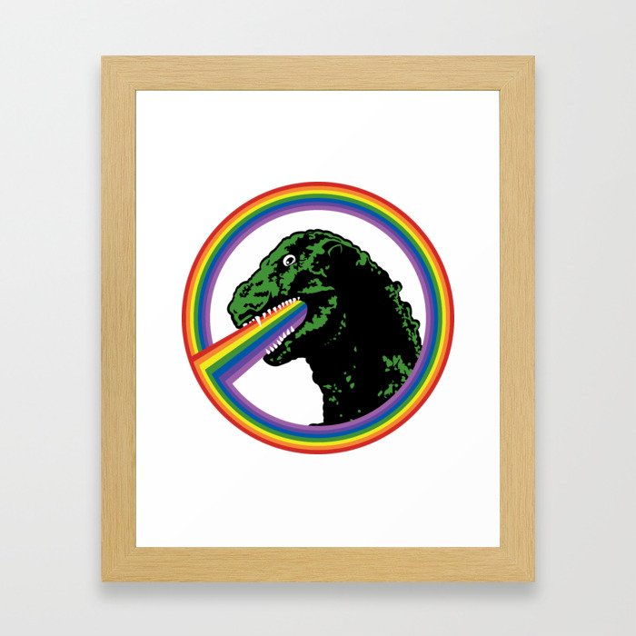 Rainbow Lizard Framed Art Print