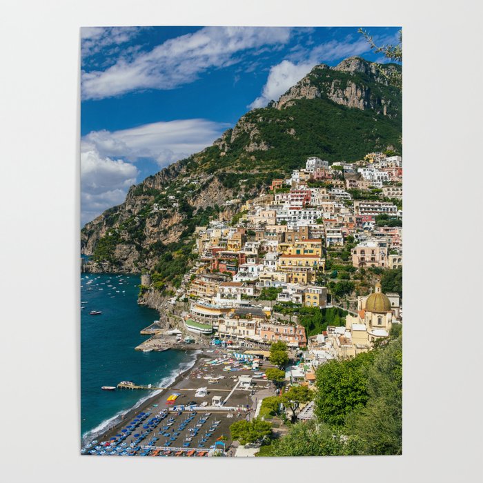Amalfi Coast, Italy, Beach Poster