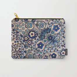 Blue Paisley Carry-All Pouch
