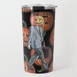 Pumpkinhead Paper Salesman Travel Mug