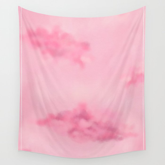 Pink Clouds Wall Tapestry