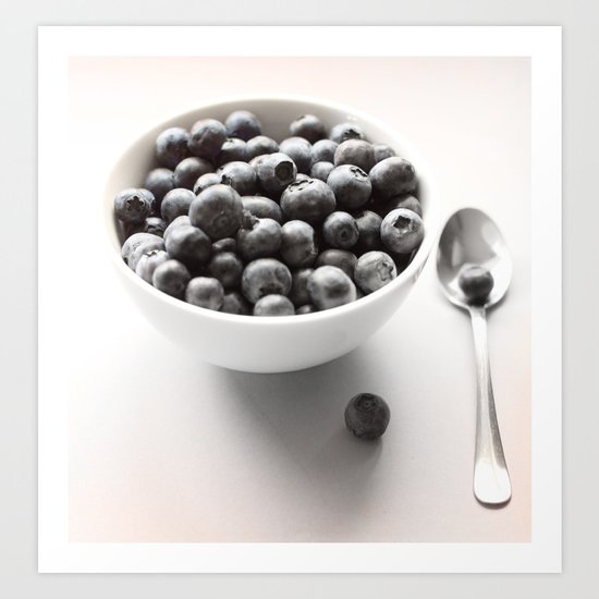 Blueberry Light Kitchen Photographic Art Art Print