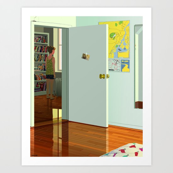 More or Less Art Print