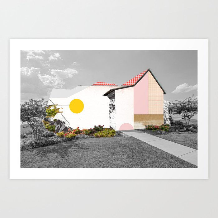 abstract house dream 21 Art Print