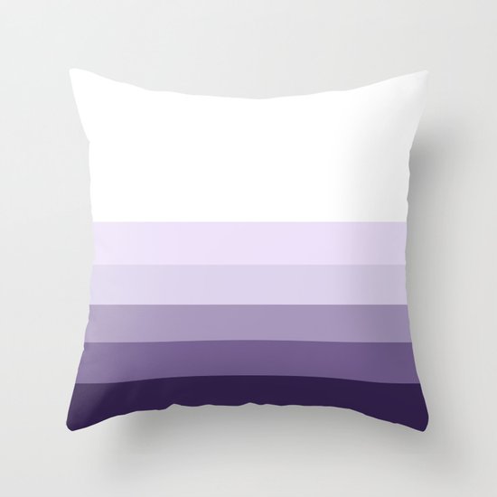 PARTY STRIPES PURPLE by Monika Strigel Throw Pillow