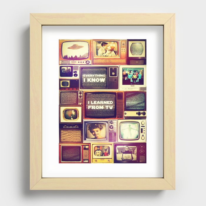 Everything I Know Recessed Framed Print
