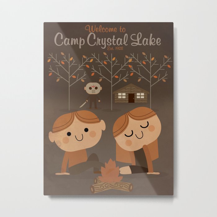 welcome to camp crystal lake Metal Print
