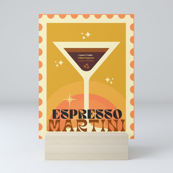 Espresso Martini Cocktail Mini Art Print