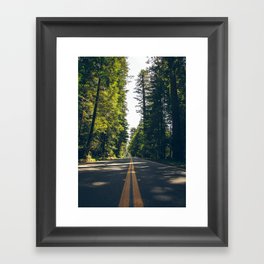 Middle of the lane - Support my small business Framed Art Print