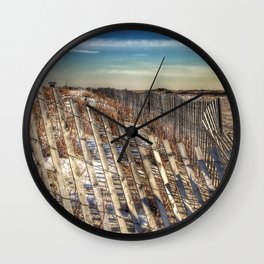 Winter Scape - Jones Beach Wall Clock | Landscape, Nature 
